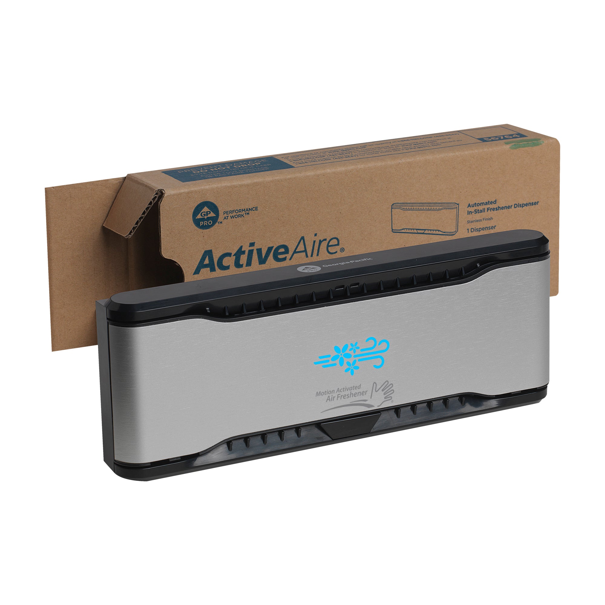מתקן מטהר אוטומטי לתא מהמותג ACTIVEAIRE® מבית GP PRO (ג'ורג'יה-פסיפיק), גימור נירוסטה, מתקן אחד
