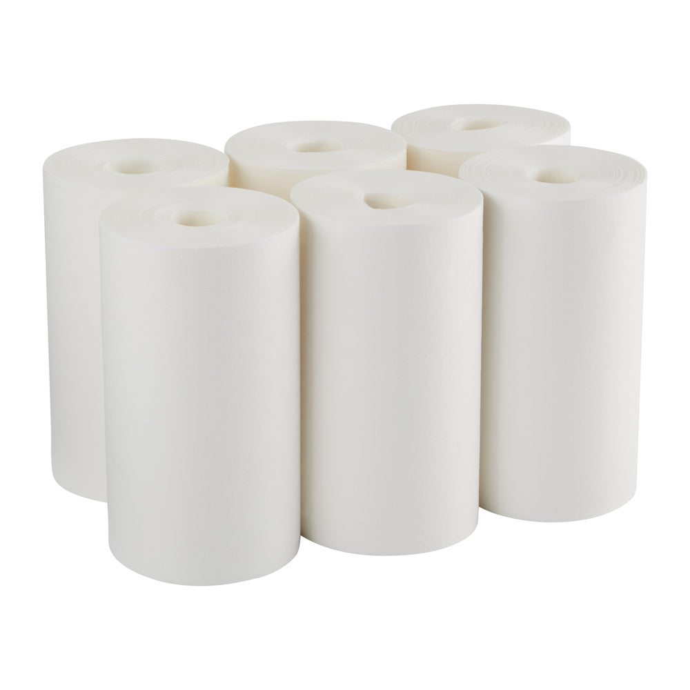 מילוי מערכת מגבות ניקוי BRAWNY® PROFESSIONAL H700 למתקן 54323 של GP PRO (ג'ורג'יה פסיפיק), לבן(6 גלילים של 105 מגבות סהכ 630 מגבות)