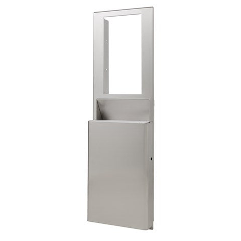 מיכל אשפה שקוע בקיבולת גבוהה ENMOTION® FLEX לחללים בגודל 15 אינץ' מבית GP PRO (ג'ורג'יה פסיפיק), נירוסטה, מיכל אשפה אחד