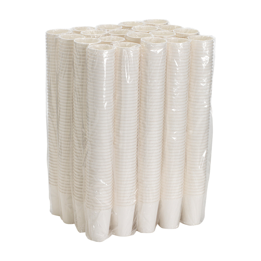 כוסות קפה חם מנייר מבודד DIXIE® PERFECTOUCH® 8 OZ מבית GP PRO (ג'ורג'יה פסיפיק), מתאימות למכסים קטנים, לבן, 1,000 כוסות לכל מארז