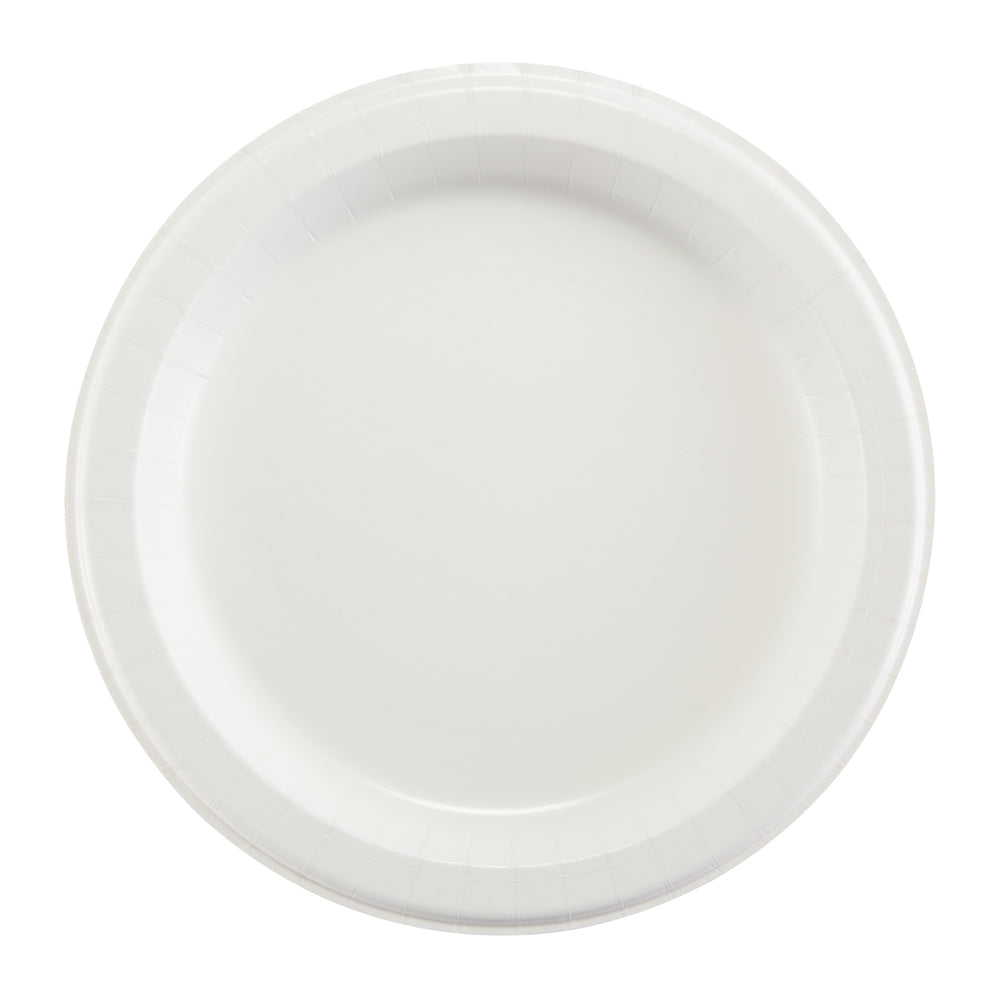 צלחות נייר עבות במיוחד (IN 10 1/16) מסדרת DIXIE ULTRA® מבית GP PRO (ג'ורג'יה פסיפיק), לבן, 500 צלחות לכל מארז
