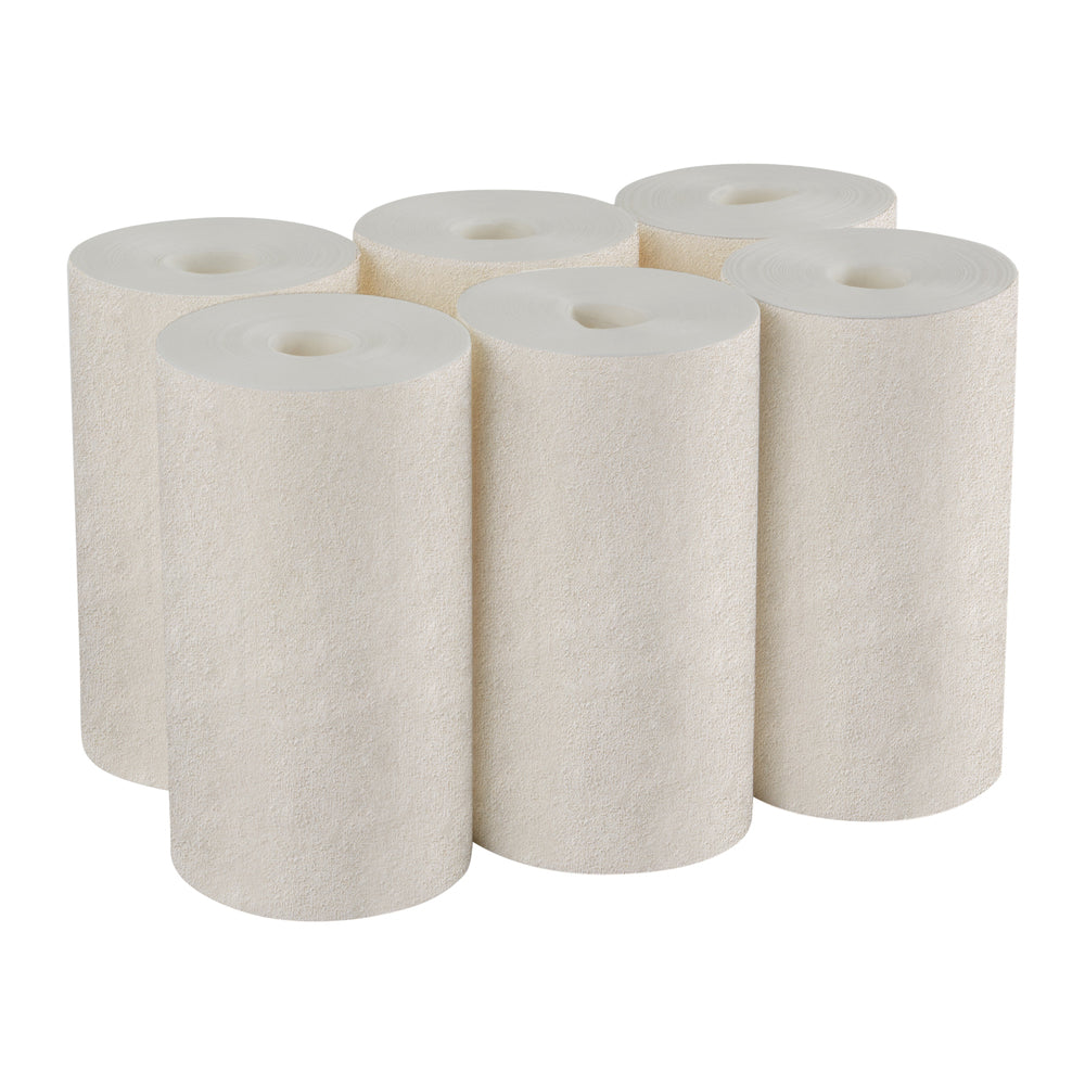 מילוי מערכת מגבות ניקוי BRAWNY® PROFESSIONAL D400 למתקן 54323 מבית GP PRO (ג'ורג'יה פסיפיק), שיבולת שועל(6 גלילים של 100 מגבות סהכ 600 מגבות)