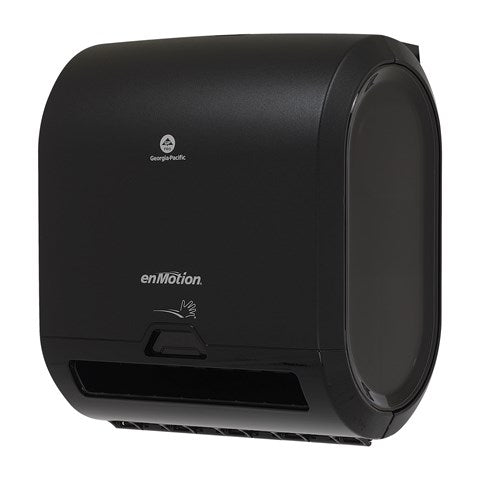 מתקן מגבות נייר אוטומטי ללא מגע ENMOTION® FLEX MINI מאת GP PRO (ג'ורג'יה פסיפיק), שחור, מתקן אחד