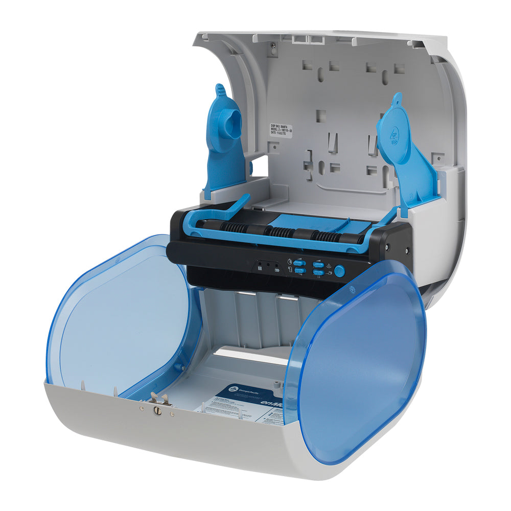 מתקן מגבות נייר אוטומטי ללא מגע עם גליל אחד ENMOTION® IMPULS® 10 מבית GP PRO (ג'ורג'יה פסיפיק), אפור, מתקן אחד