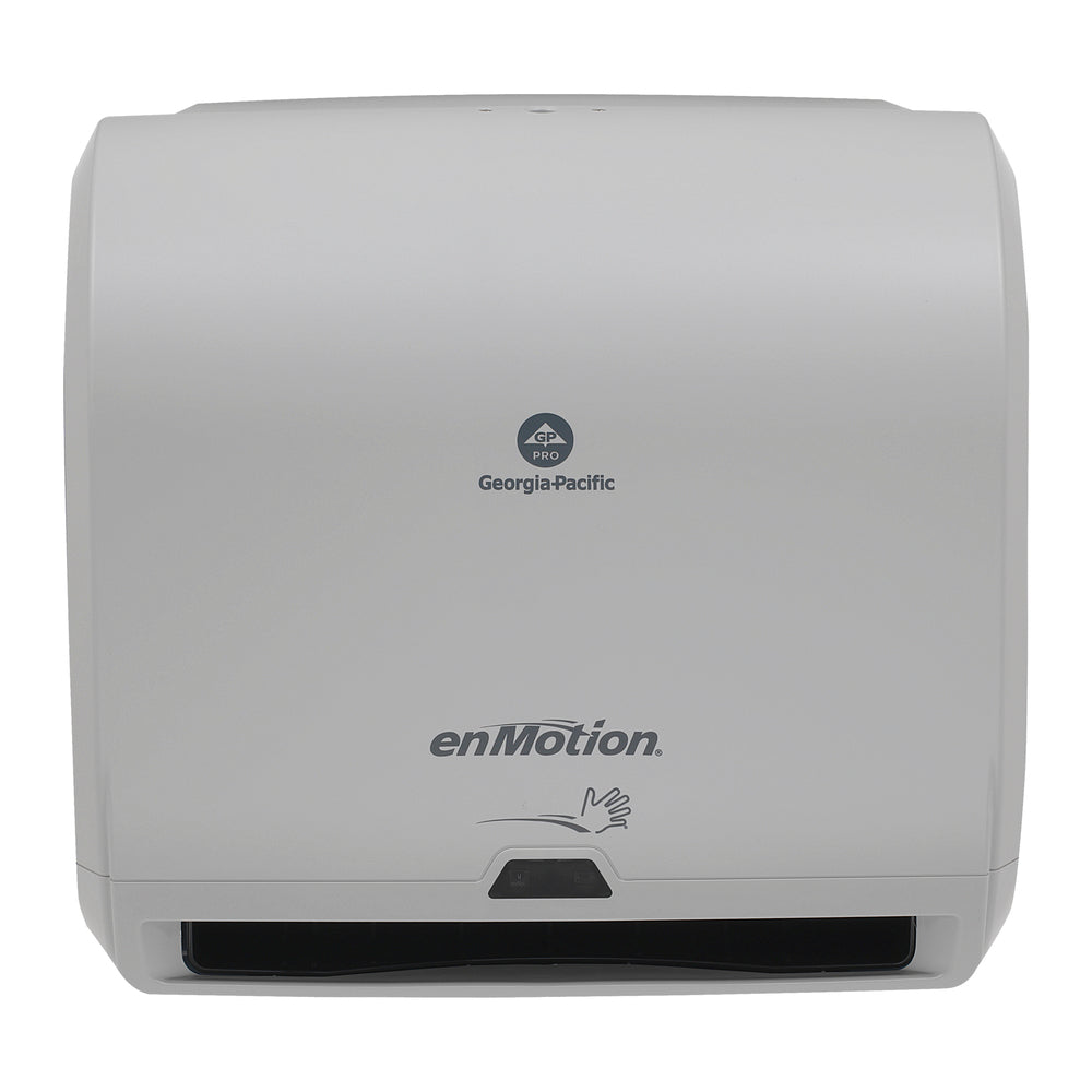 מתקן מגבות נייר אוטומטי ללא מגע עם גליל אחד ENMOTION® IMPULS® 10 מבית GP PRO (ג'ורג'יה פסיפיק), אפור, מתקן אחד