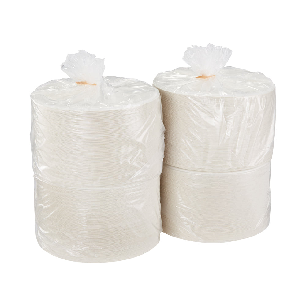 צלחות נייר עבות במיוחד (IN 8 1/2) מסדרת DIXIE ULTRA® מבית GP PRO (ג'ורג'יה-פסיפיק), לבן, (4 חבילות של 125 צלחות סהכ 500 צלחות)