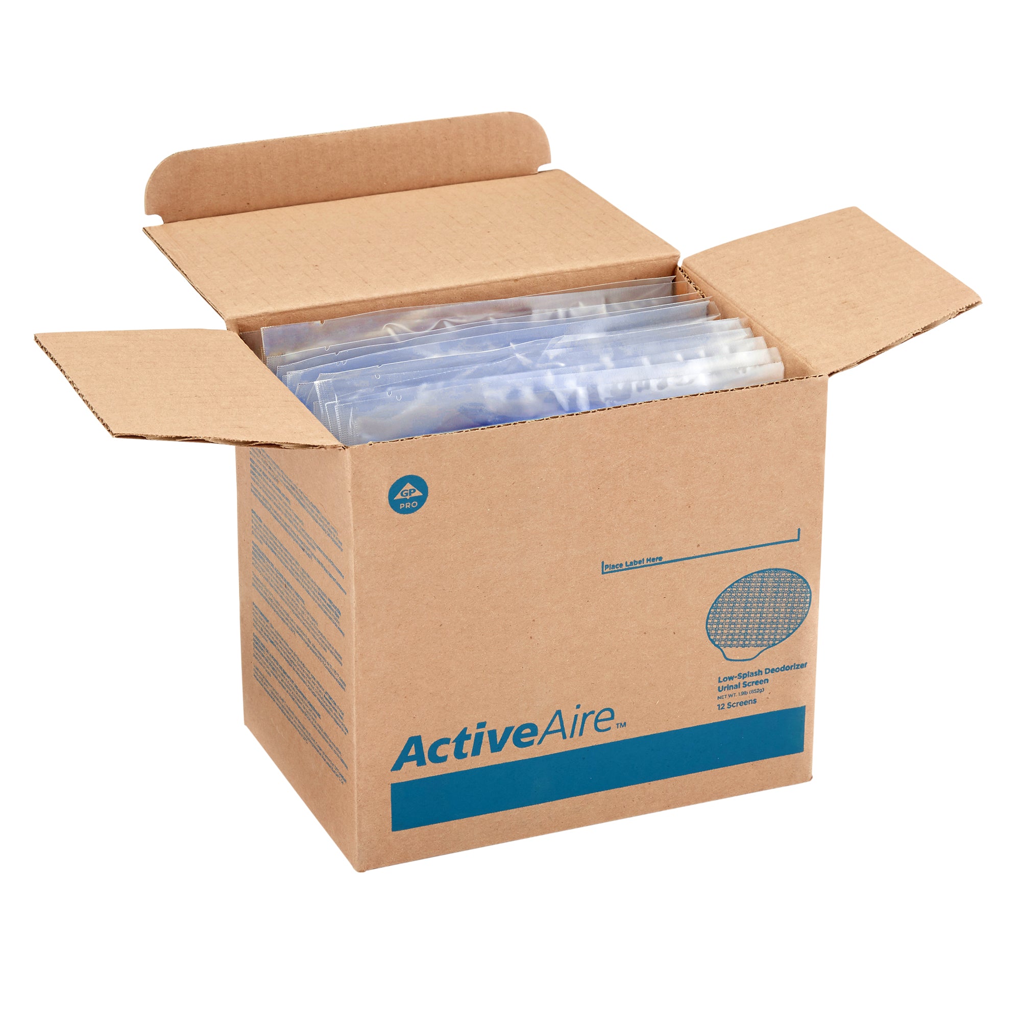 מסכי שתן מסיר ריח פרימיום מסוג ACTIVEAIRE® מבית GP PRO (ג'ורג'יה פסיפיק), לבנדר, 12 מסכים לכל מארז