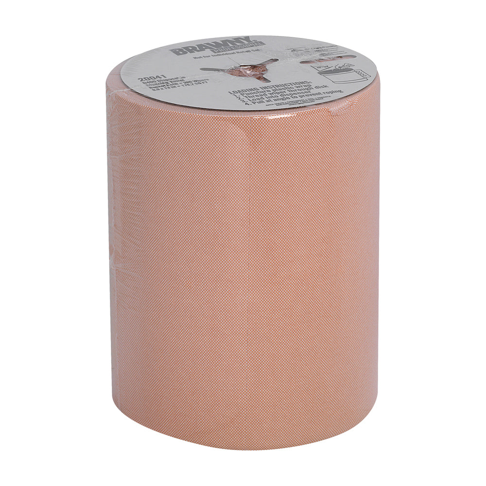 מגבות ניקוי חד פעמיות BRAWNY® PROFESSIONAL D400 מבית GP PRO, מילוי לדלי מרכזי 20040, כתום, (2 גלילים של 272.42 מטר סהכ 544.83 מטר) 400 מגבות למארז