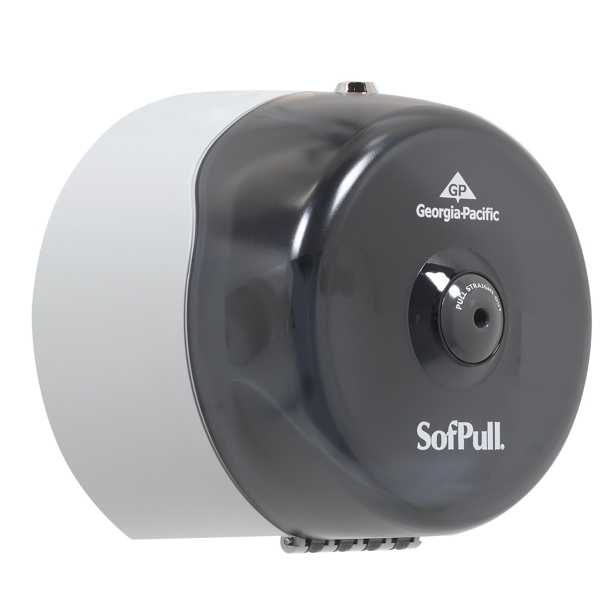 מתקן נייר טואלט מיני גליל 1 של SOFPULL® CENTERPULL מבית GP PRO (ג'ורג'יה פסיפיק), עשן, מתקן אחד