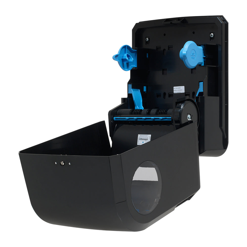מתקן מגבות נייר מכני בעל קיבולת גבוהה מסדרת Pacific Blue Ultra™ מבית GP PRO (ג'ורג'יה פסיפיק), שחור, מתקן אחד