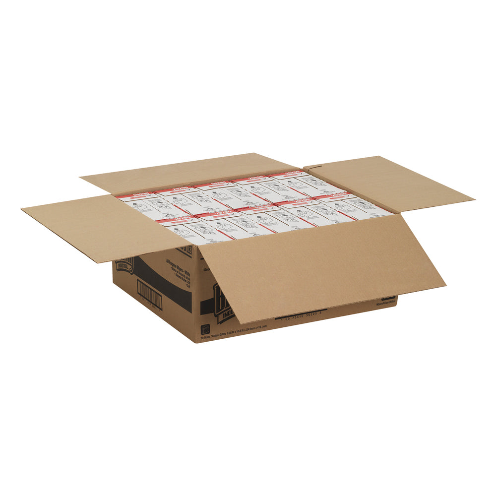 מגבות ניקוי חד פעמיות של BRAWNY® PROFESSIONAL A400 מבית GP PRO (ג'ורג'יה פסיפיק), קופסה גבוהה, לבן, (10 קופסאות של 66 מגבות סהכ 660 מגבות)