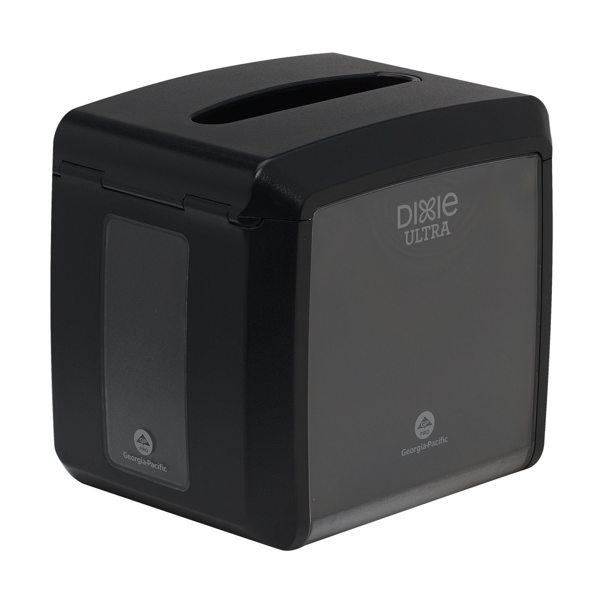 מתקן מפיות מקופלות שולחני DIXIE ULTRA® מבית GP PRO (ג'ורג'יה פסיפיק), שחור, מחזיק עד 275 מפיות