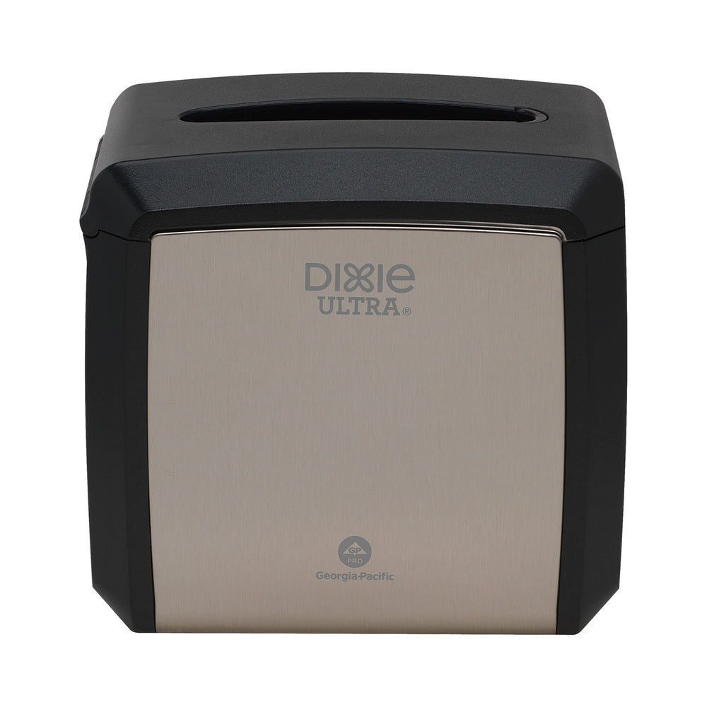 מתקן מפיות משולב שולחני DIXIE ULTRA® מבית GP PRO (ג'ורג'יה-פסיפיק), נירוסטה, מכיל 275 מפיות, מתקן אחד