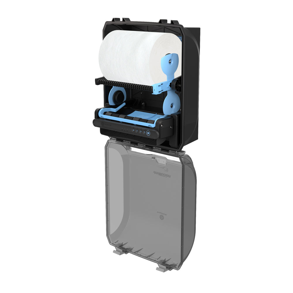 מתקן מגבות נייר עמיד במים אוטומטי ללא מגע ENMOTION® 10 מבית GP PRO (ג'ורג'יה פסיפיק), כחול כהה