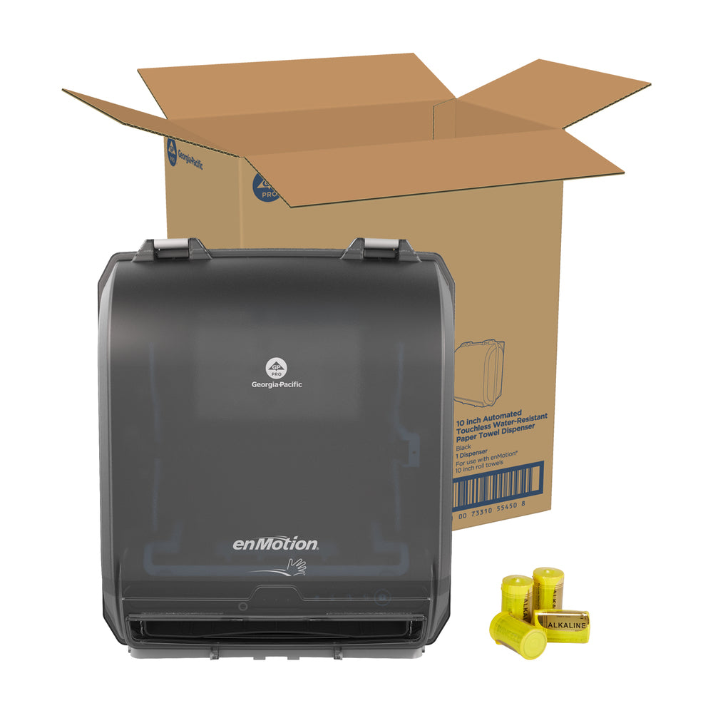 מתקן מגבות נייר עמיד במים אוטומטי ללא מגע ENMOTION® 10 מבית GP PRO (ג'ורג'יה פסיפיק), כחול כהה