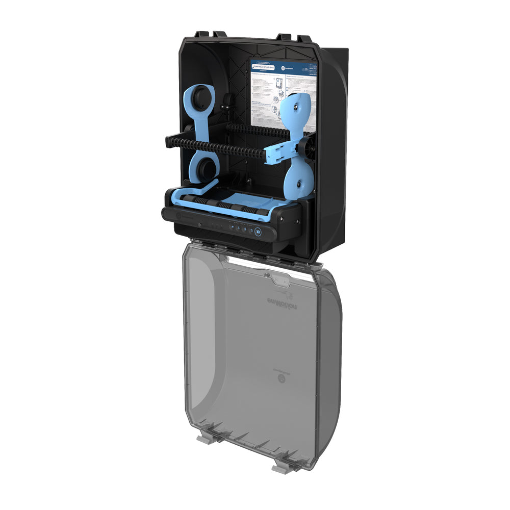 מתקן מגבות נייר עמיד במים אוטומטי ללא מגע ENMOTION® 10 מבית GP PRO (ג'ורג'יה פסיפיק), כחול כהה