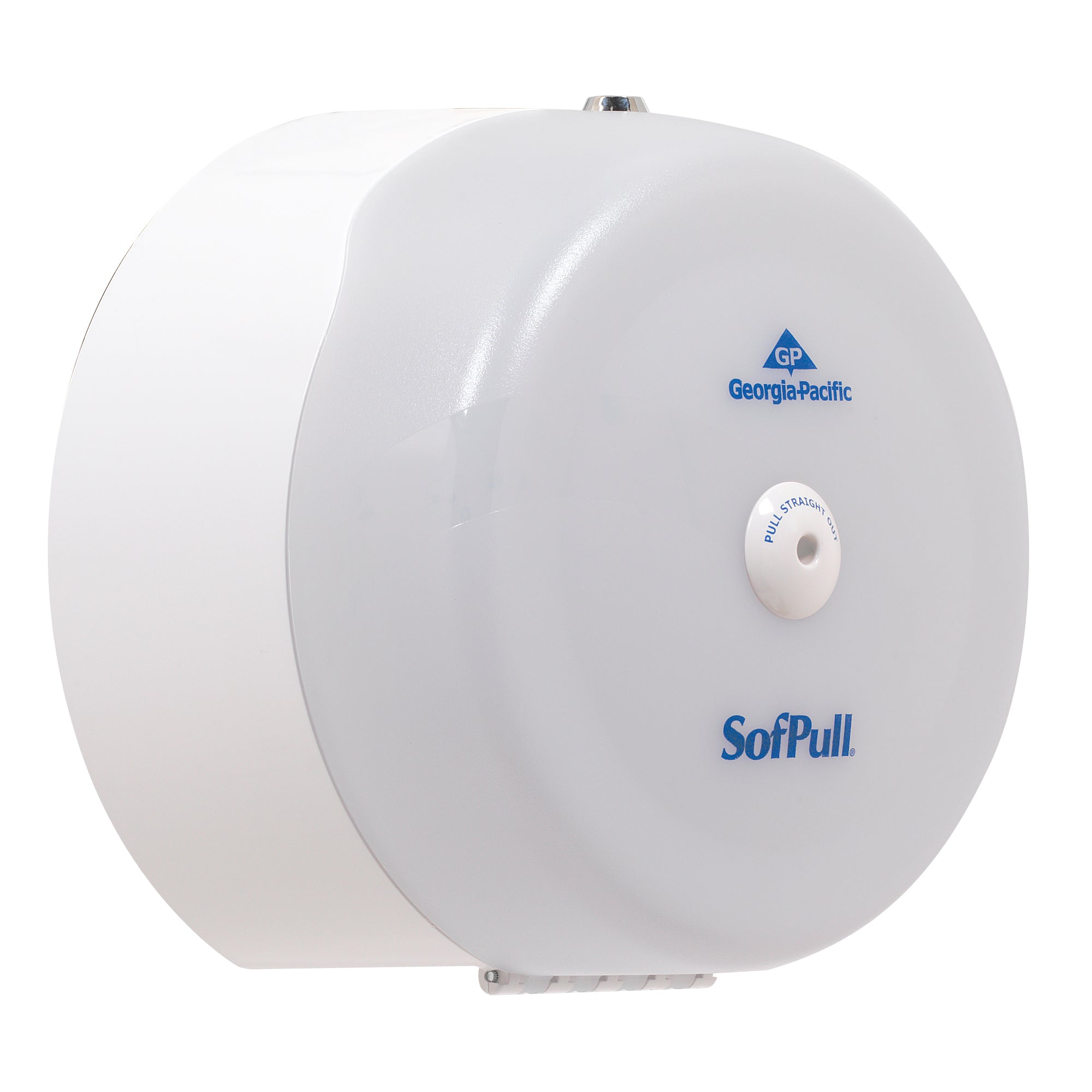 מתקן נייר טואלט בעל קיבולת גבוהה גליל 1 של SOFPULL® CENTERPULL מבית GP PRO (ג'ורג'יה פסיפיק), לבן, מתקן אחד