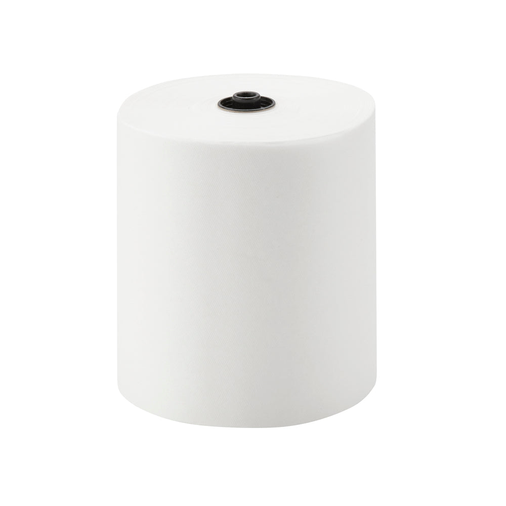 גלילי מגבת נייר ממוחזרים ENMOTION® 8 מבית GP PRO (ג'ורג'יה פסיפיק), לבן, (6 גלילים של 213.36 מטרים סהכ 1,280.16 מטרים)