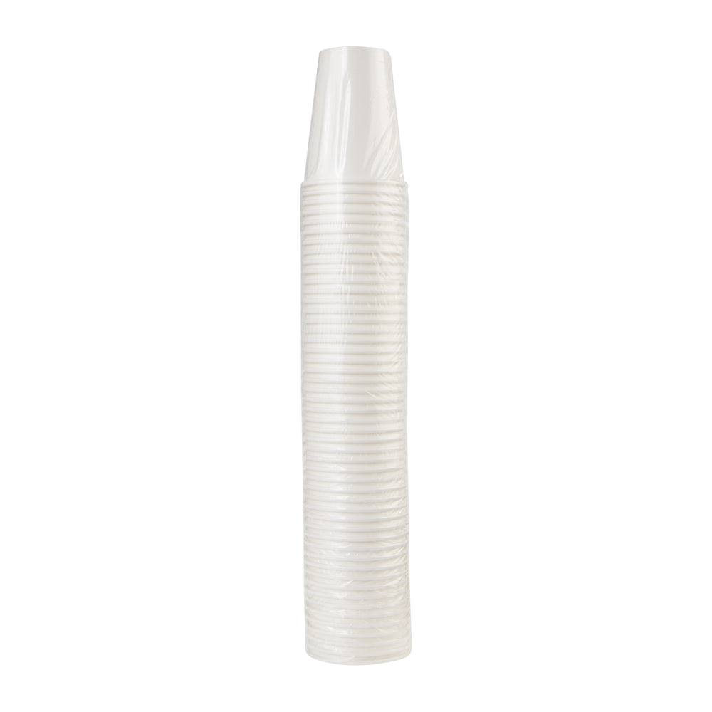 כוסות נייר חמות DIXIE® 12 OZ מבית GP PRO (ג'ורג'יה פסיפיק), מתאימות למכסים גדולים, לבן, 1,000 כוסות לכל מארז, ( 20 שרוולים של 50 כוסות )