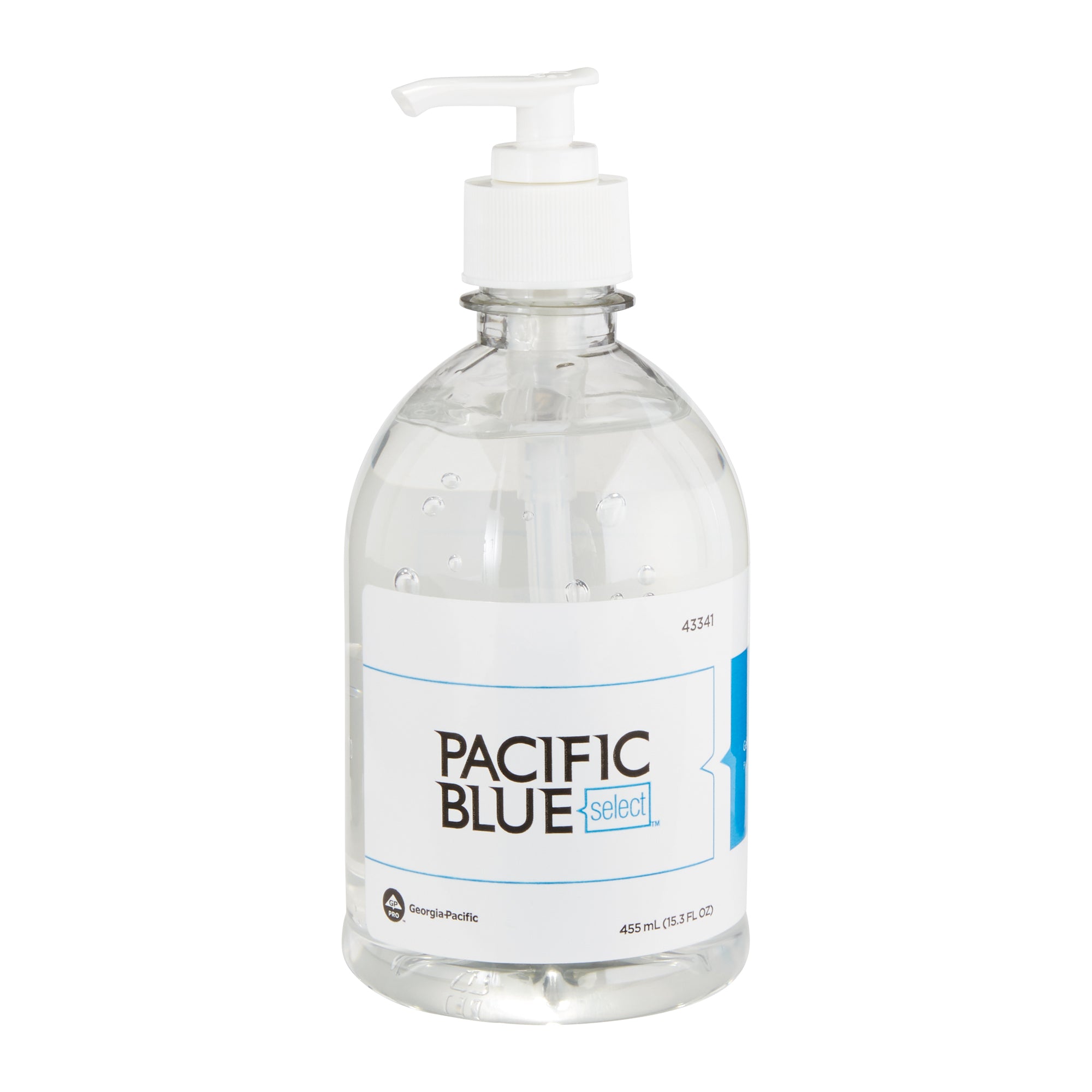 חומר חיטוי ידיים בג'ל PACIFIC BLUE BASIC™ מבית GP PRO (ג'ורג'יה פסיפיק), ללא צבע וניחוח, (12 בקבוקים של 45 mL סהכ 540 mL)