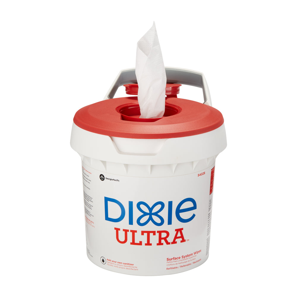 מתקן ניגוב מערכת המשטח DIXIE ULTRA™ לשירותי מזון מבית GP PRO, לבן, 2 מתקנים, 2 מכסים וכוס מדידה/מארז אחד