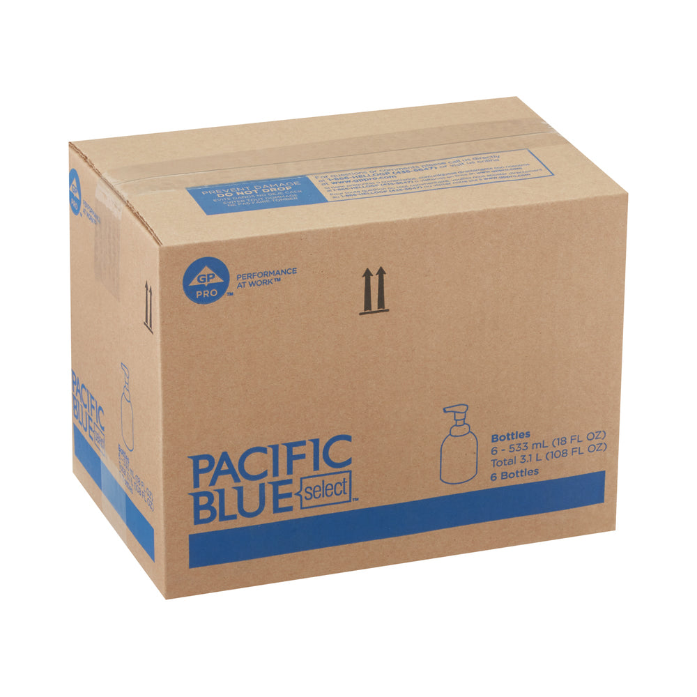 סבון קצף עדין למשטח PACIFIC BLUE BASIC™ מבית GP PRO (ג'ורג'יה פסיפיק), ללא צבע וניחוח, (6 בקבוקים של 532 mL סהכ 3192 mL)