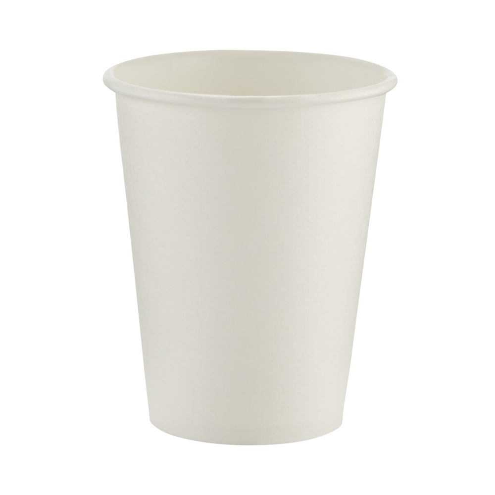 כוסות חמות מנייר DIXIE® 8 OZ מבית GP PRO (ג'ורג'יה פסיפיק), מתאימות למכסים קטנים, לבן, 1,000 כוסות לכל מארז