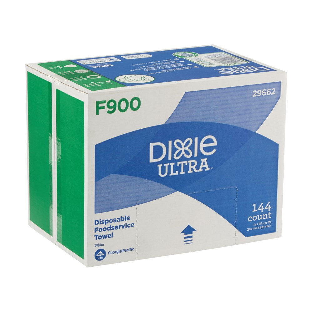 מגבות שירות מזון חד פעמיות DIXIE ULTRA® F900 מאת GP PRO (ג'ורג'יה פסיפיק), לבן, 144 מגבות בקופסה