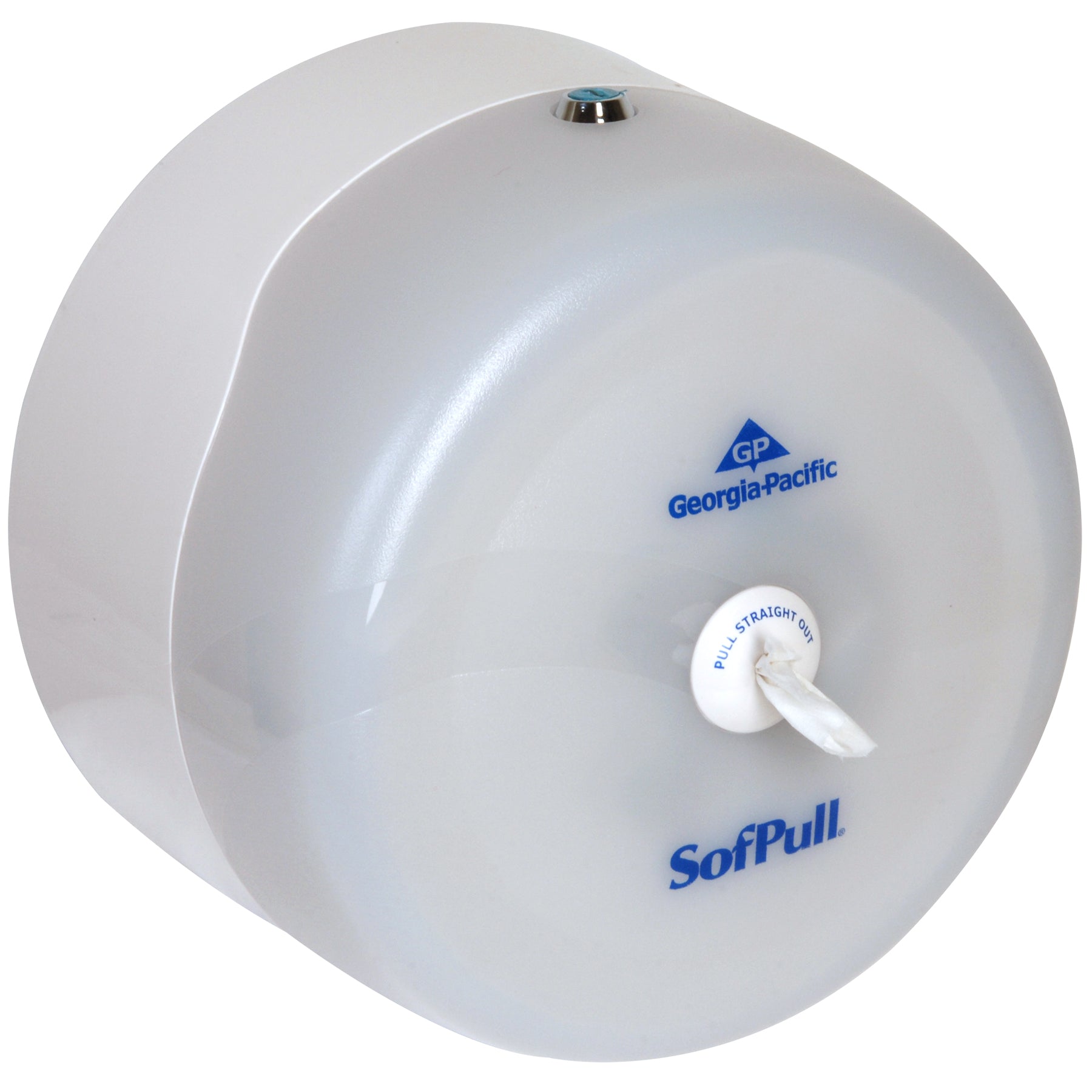 מתקן נייר טואלט בעל קיבולת גבוהה גליל 1 של SOFPULL® CENTERPULL מבית GP PRO (ג'ורג'יה פסיפיק), לבן, מתקן אחד