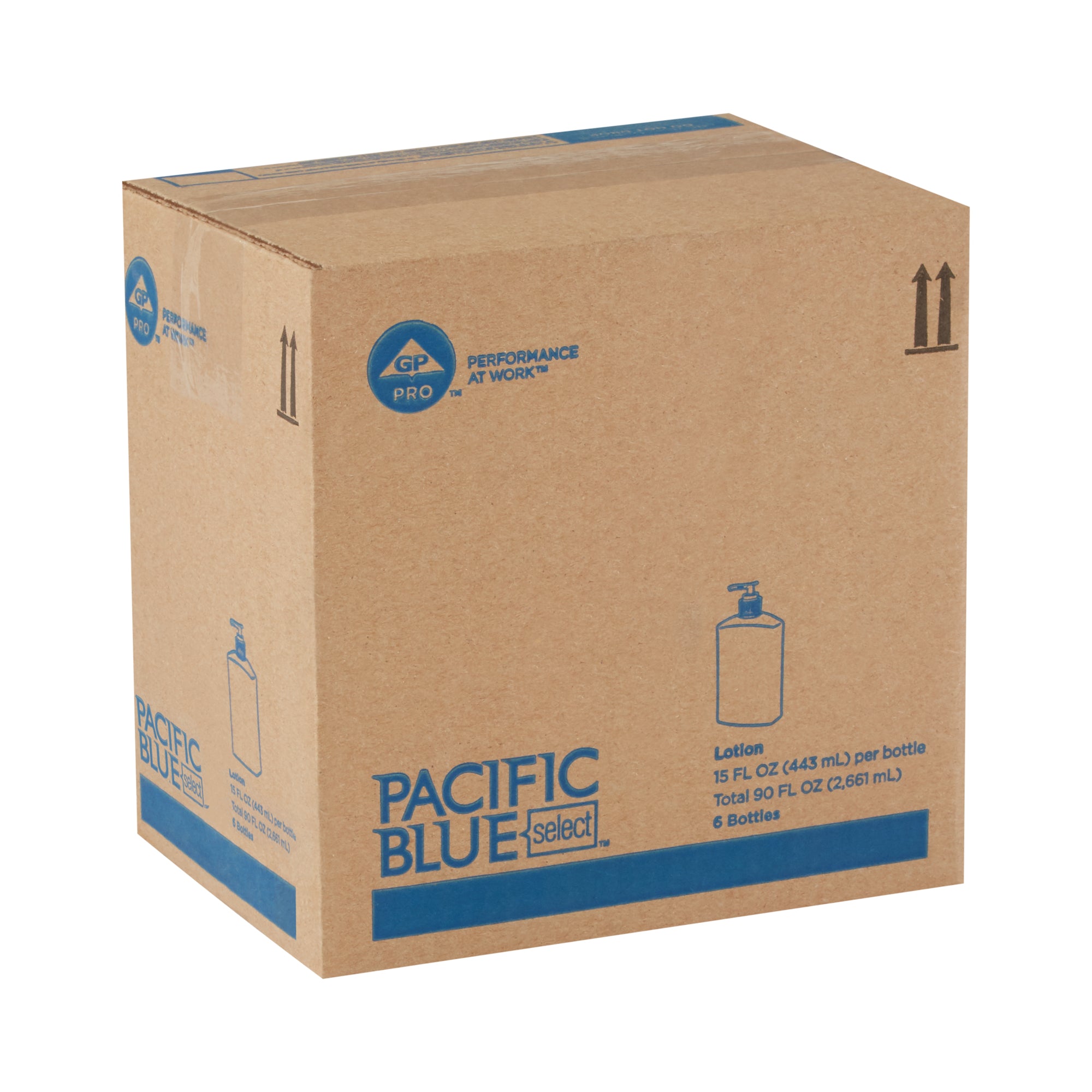 קרם לחות למשטח השיש PACIFIC BLUE BASIC™ מבית GP PRO (ג'ורג'יה פסיפיק), ללא ריח, (6 בקבוקים של 443 mL סהכ 2658 mL)