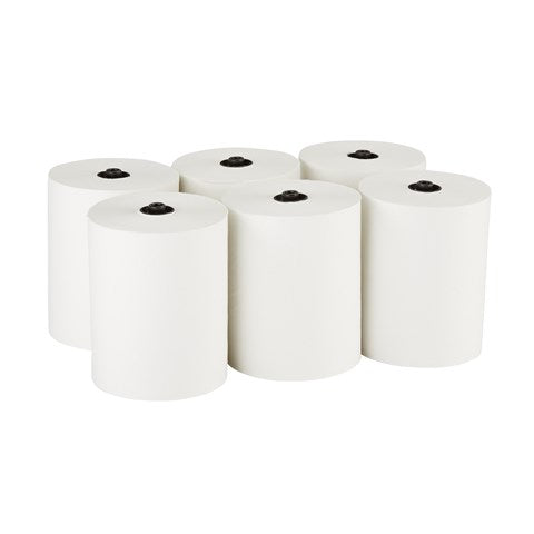 גלילי מגבות נייר ENMOTION® FLEX מבית GP PRO (ג'ורג'יה פסיפיק), לבן, (6 גלילים של 167.64 מטר סהכ 1005.84 מטר)
