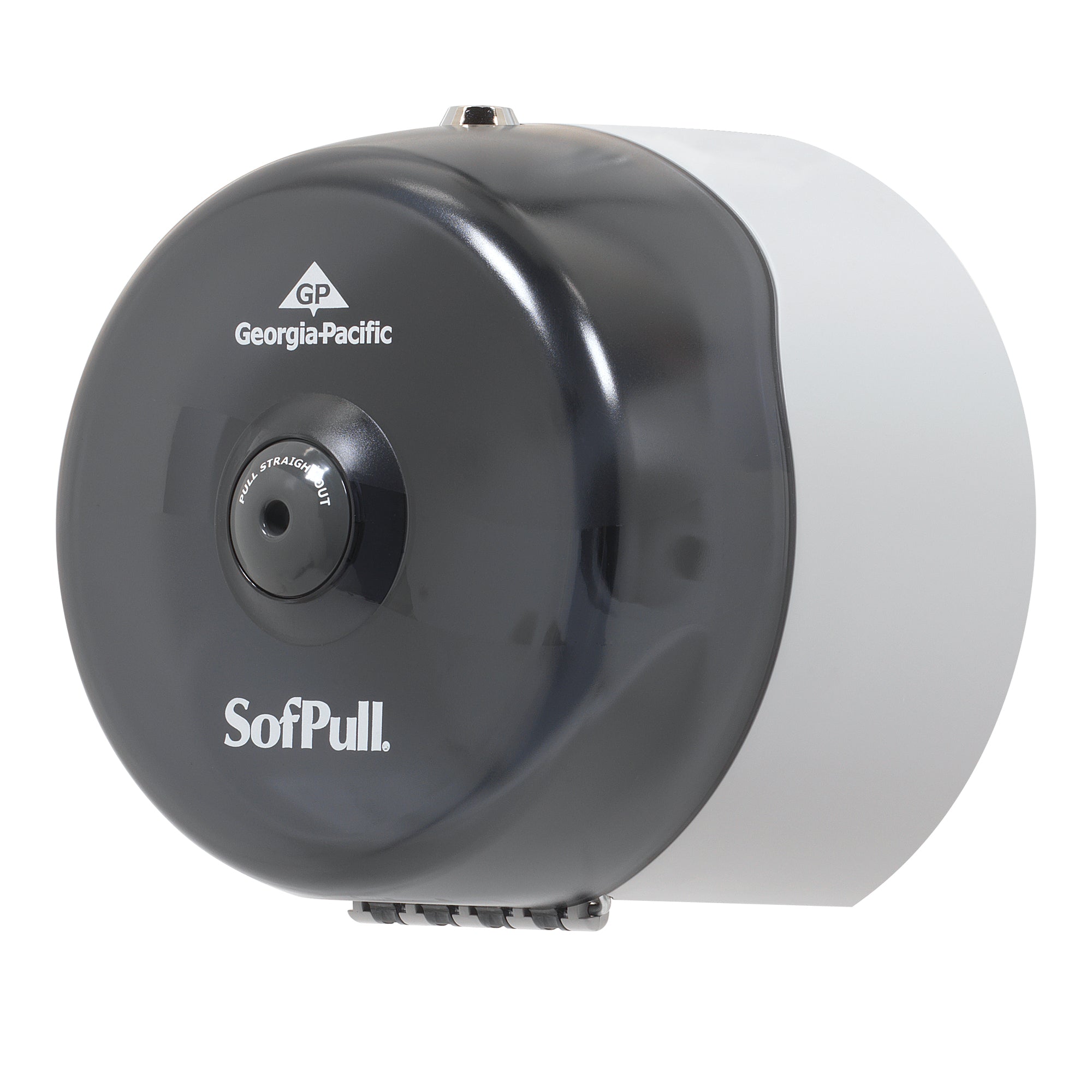 מתקן נייר טואלט מיני גליל 1 של SOFPULL® CENTERPULL מבית GP PRO (ג'ורג'יה פסיפיק), עשן, מתקן אחד
