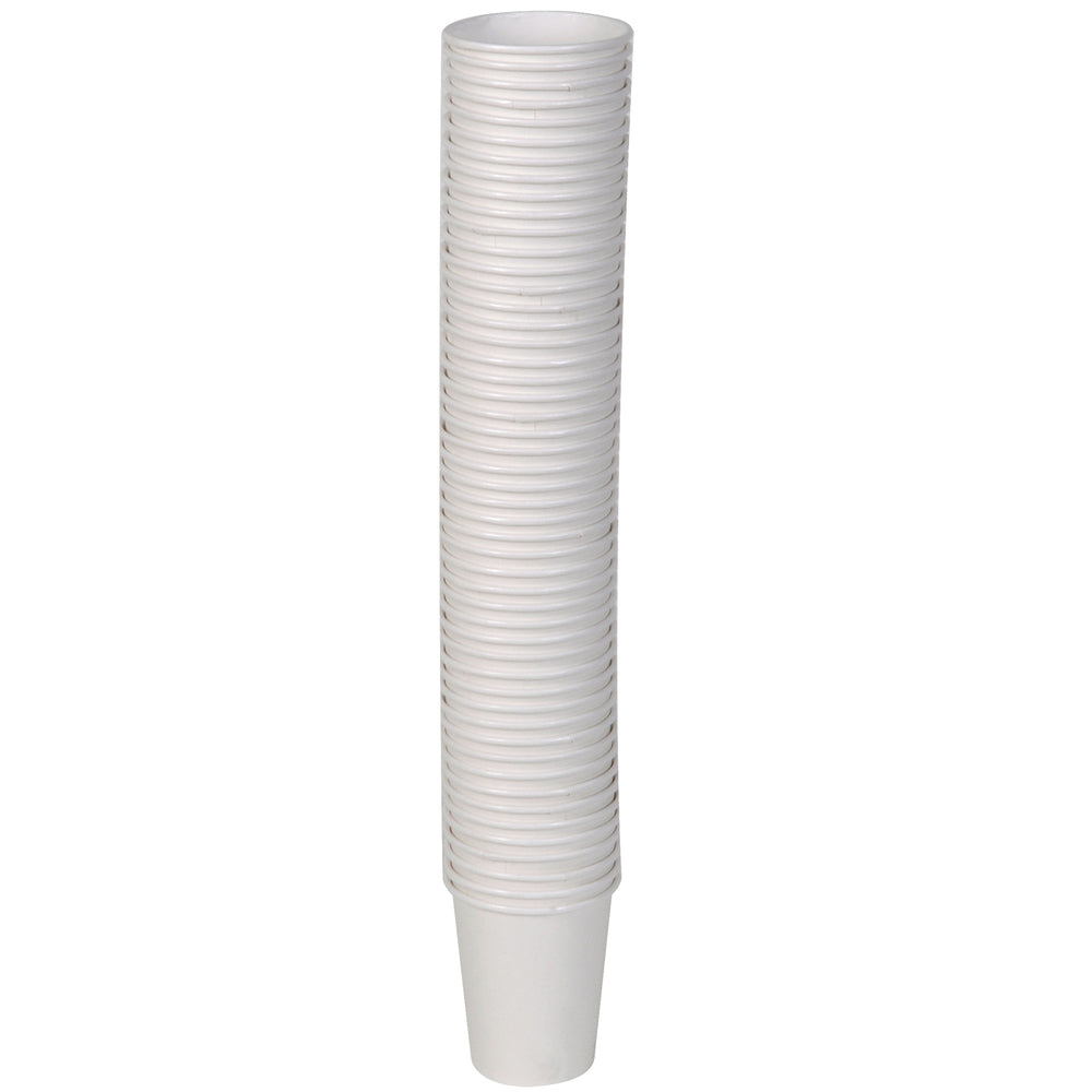 כוסות חמות מנייר DIXIE® 10 OZ מבית GP PRO (ג'ורג'יה פסיפיק), מתאימות למכסים בינוניים, לבן, 1,000 כוסות לכל מארז, ( 20 שרוולים של 50 כוסות )