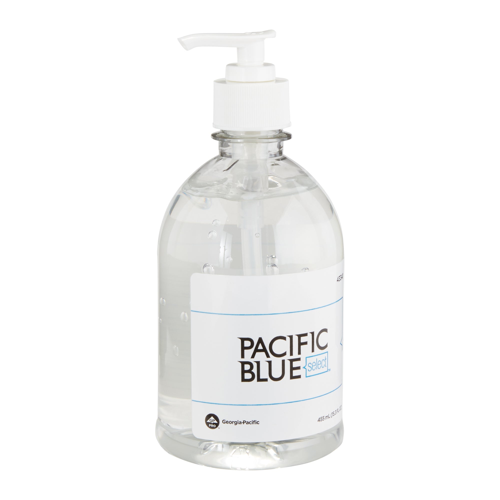 חומר חיטוי ידיים בג'ל PACIFIC BLUE BASIC™ מבית GP PRO (ג'ורג'יה פסיפיק), ללא צבע וניחוח, (12 בקבוקים של 45 mL סהכ 540 mL)