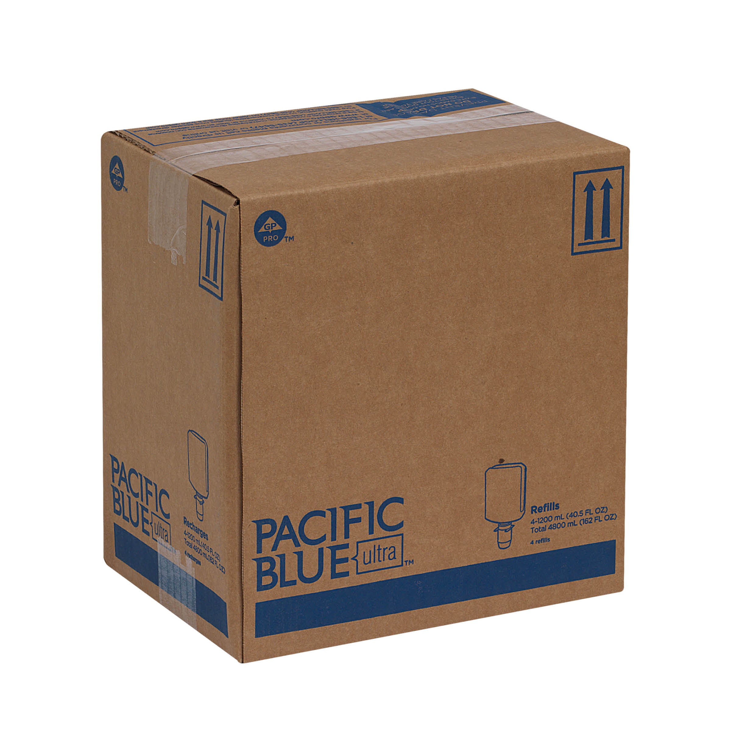 סבון קצף BZK אנטי-מיקרוביאלי PACIFIC BLUE ULTRA™ למתקנים ידניים, הדרים, (4 בקבוקים של 1200 mL סהכ 4800 mL)