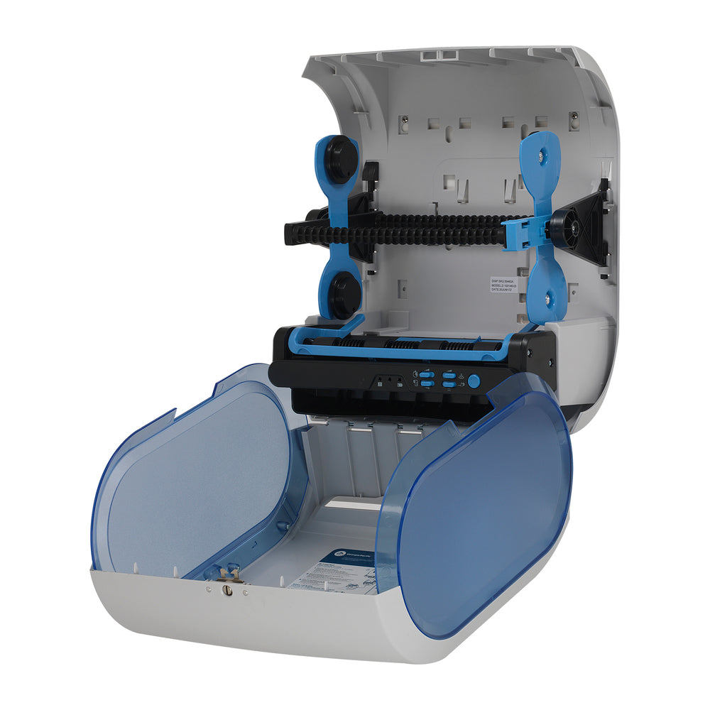 מתקן מגבות נייר אוטומטי ללא מגע  2 גלילים ENMOTION® 10 מאת GP PRO (ג'ורג'יה פסיפיק), אפור, מתקן אחד